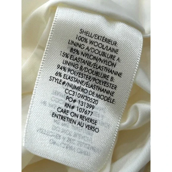 NWT Alice + Olivia Women's Suellen Twist Neck Halter Midi Dress Ecru‎ Size 6 - Picture 11 of 15